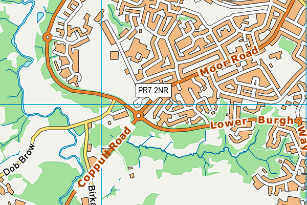 PR7 2NR map - OS VectorMap District (Ordnance Survey)