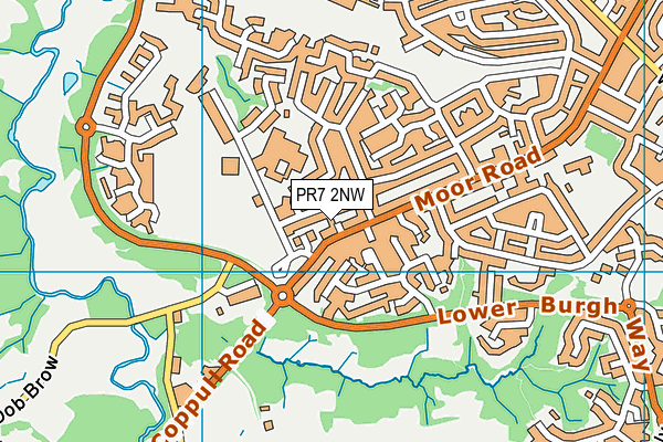 PR7 2NW map - OS VectorMap District (Ordnance Survey)