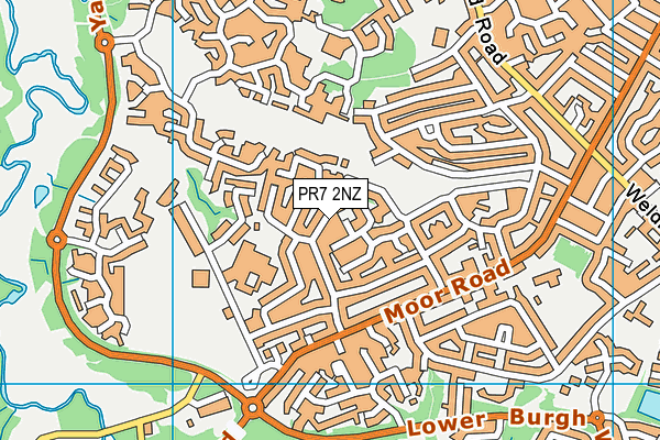 PR7 2NZ map - OS VectorMap District (Ordnance Survey)