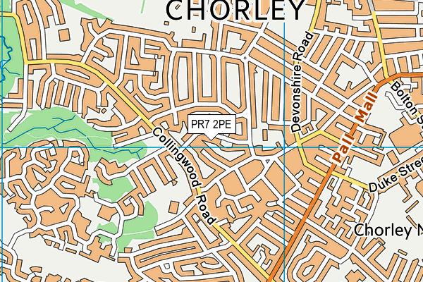 PR7 2PE map - OS VectorMap District (Ordnance Survey)