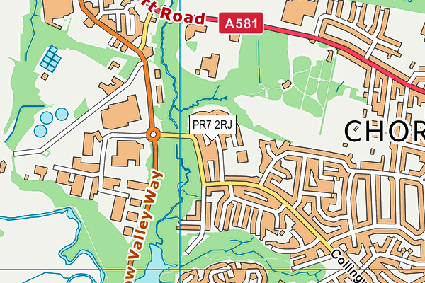 PR7 2RJ map - OS VectorMap District (Ordnance Survey)