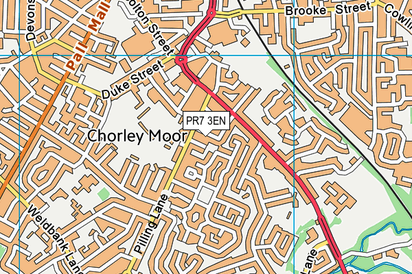 PR7 3EN map - OS VectorMap District (Ordnance Survey)