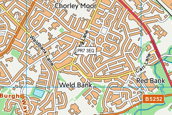 PR7 3EQ map - OS VectorMap District (Ordnance Survey)