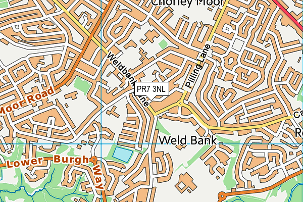 PR7 3NL map - OS VectorMap District (Ordnance Survey)