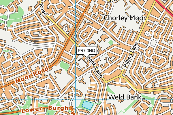 Westmorland School map (PR7 3NQ) - OS VectorMap District (Ordnance Survey)