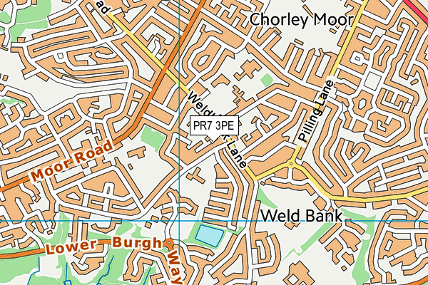 PR7 3PE map - OS VectorMap District (Ordnance Survey)