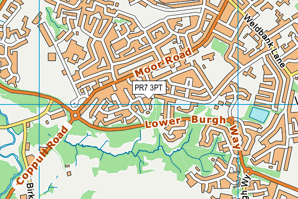 PR7 3PT map - OS VectorMap District (Ordnance Survey)