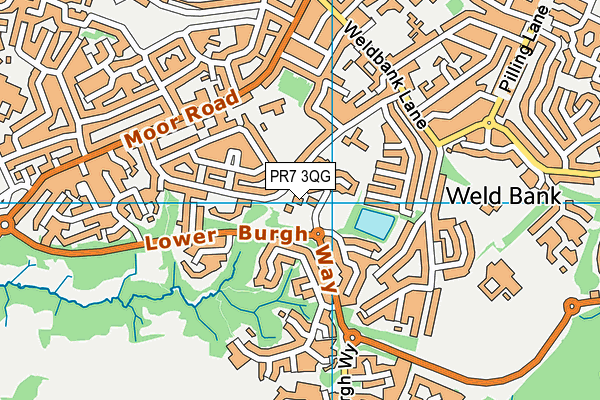 St Gregory's Catholic Primary School, Chorley map (PR7 3QG) - OS VectorMap District (Ordnance Survey)