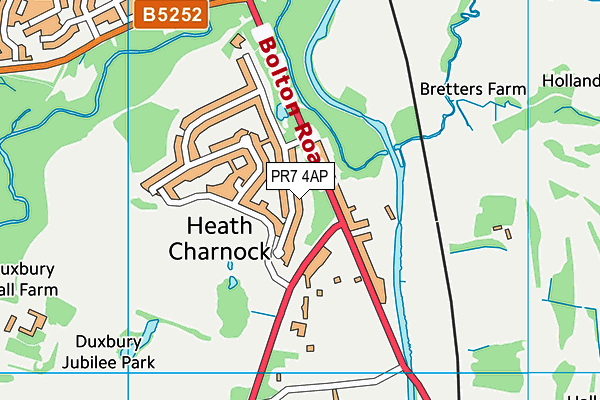 Map of CHORLEY HOMES LTD at district scale