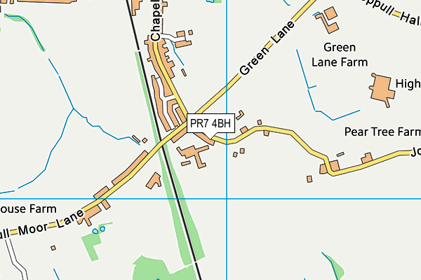 PR7 4BH map - OS VectorMap District (Ordnance Survey)