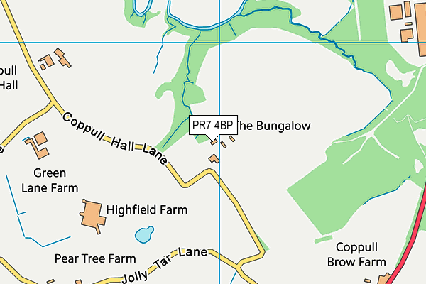 PR7 4BP map - OS VectorMap District (Ordnance Survey)