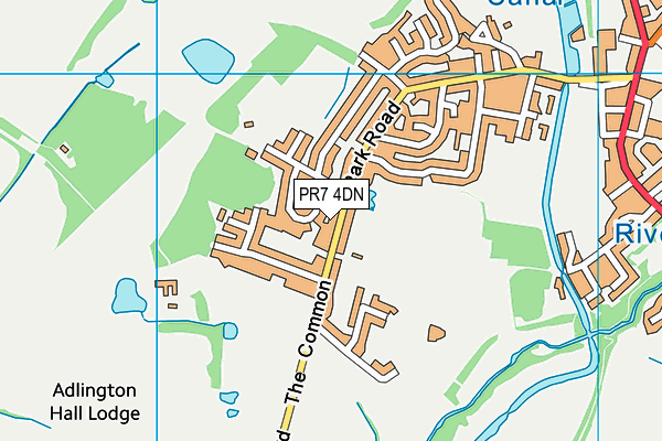PR7 4DN map - OS VectorMap District (Ordnance Survey)