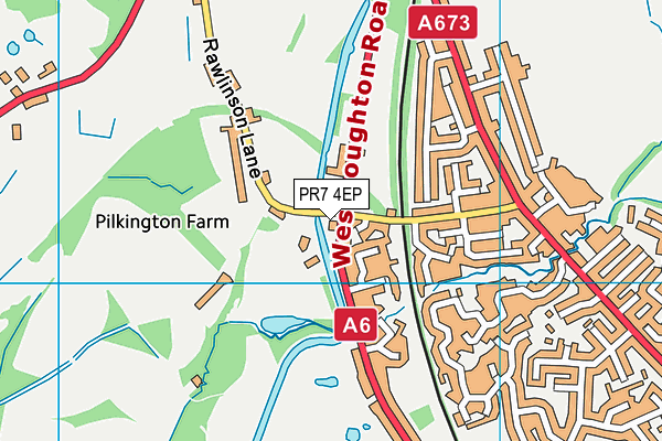 PR7 4EP map - OS VectorMap District (Ordnance Survey)