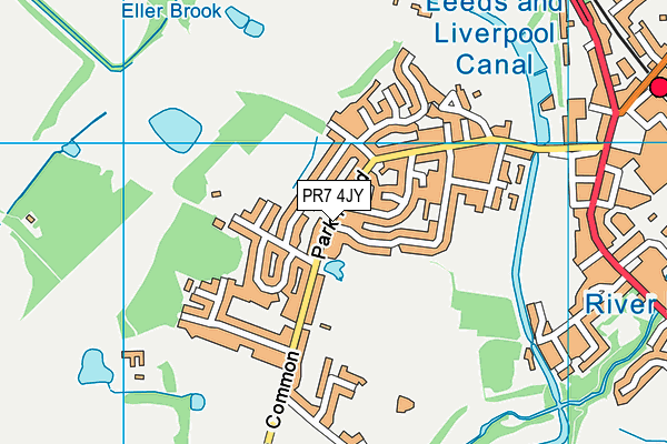 PR7 4JY map - OS VectorMap District (Ordnance Survey)