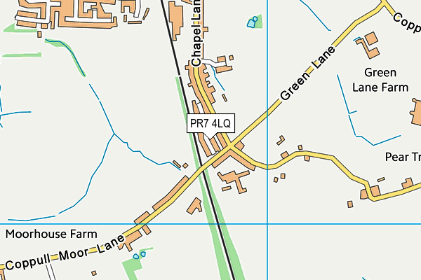 PR7 4LQ map - OS VectorMap District (Ordnance Survey)