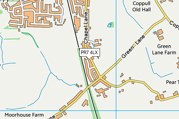 PR7 4LX map - OS VectorMap District (Ordnance Survey)
