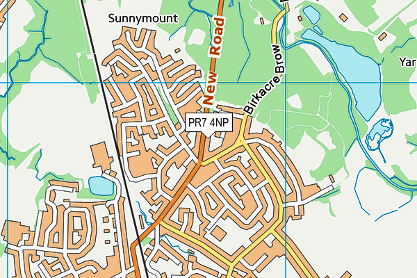 PR7 4NP map - OS VectorMap District (Ordnance Survey)