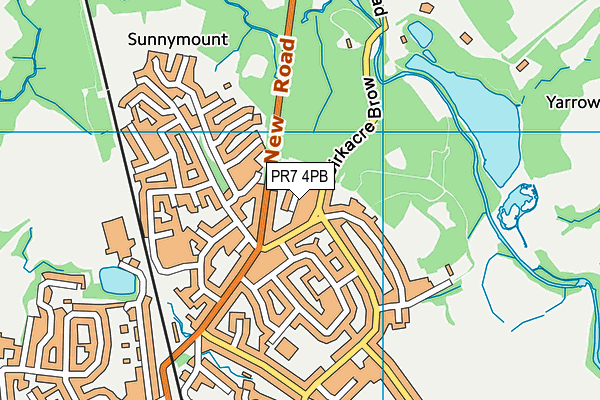 PR7 4PB map - OS VectorMap District (Ordnance Survey)