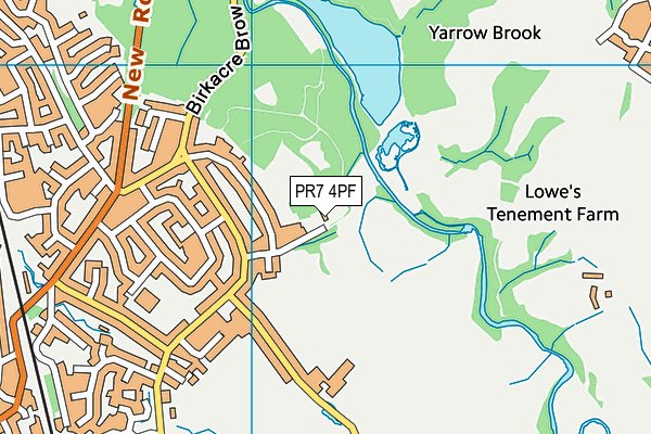 PR7 4PF map - OS VectorMap District (Ordnance Survey)