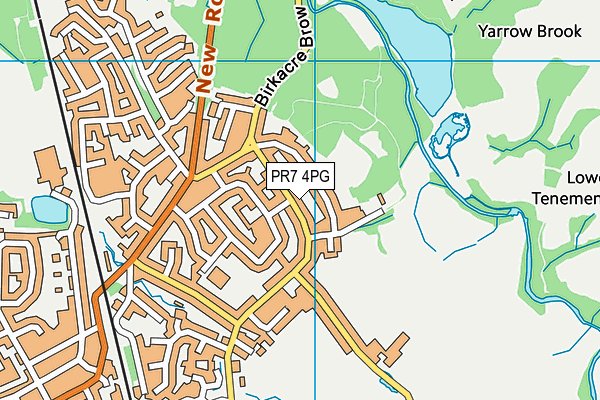 PR7 4PG map - OS VectorMap District (Ordnance Survey)
