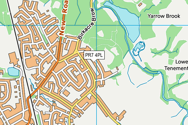 PR7 4PL map - OS VectorMap District (Ordnance Survey)