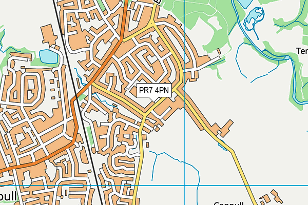 PR7 4PN map - OS VectorMap District (Ordnance Survey)