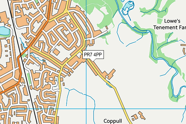 PR7 4PP map - OS VectorMap District (Ordnance Survey)