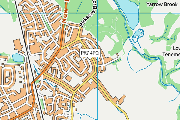 PR7 4PQ map - OS VectorMap District (Ordnance Survey)