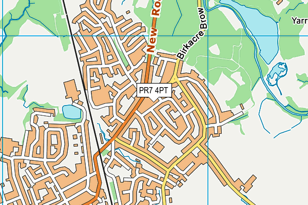PR7 4PT map - OS VectorMap District (Ordnance Survey)