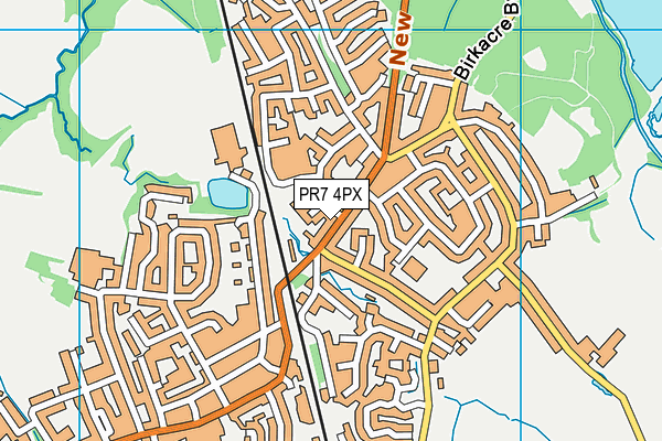 PR7 4PX map - OS VectorMap District (Ordnance Survey)