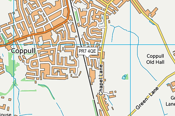 PR7 4QE map - OS VectorMap District (Ordnance Survey)
