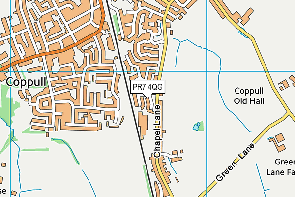 PR7 4QG map - OS VectorMap District (Ordnance Survey)