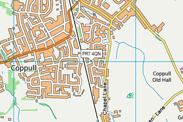 PR7 4QN map - OS VectorMap District (Ordnance Survey)