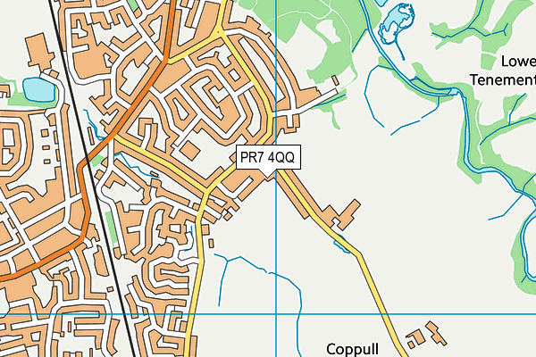 PR7 4QQ map - OS VectorMap District (Ordnance Survey)