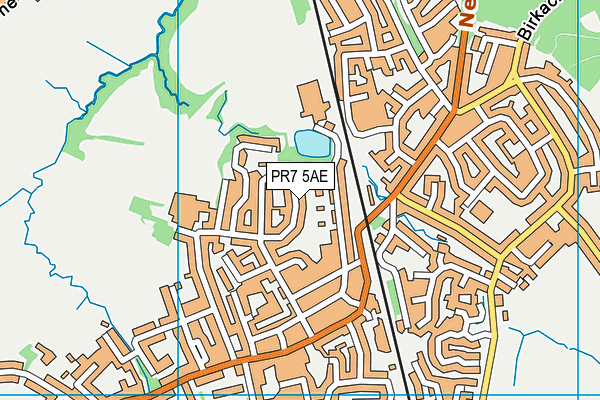 PR7 5AE map - OS VectorMap District (Ordnance Survey)
