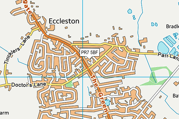 PR7 5BF map - OS VectorMap District (Ordnance Survey)
