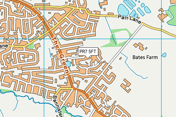 PR7 5FT map - OS VectorMap District (Ordnance Survey)