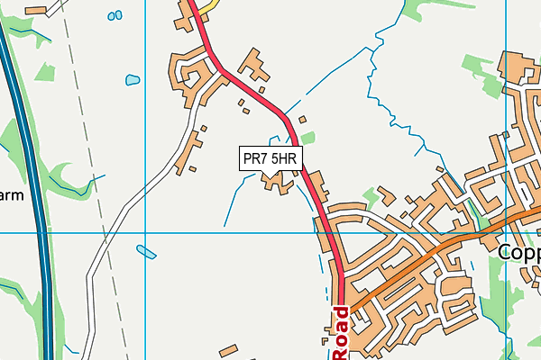 PR7 5HR map - OS VectorMap District (Ordnance Survey)