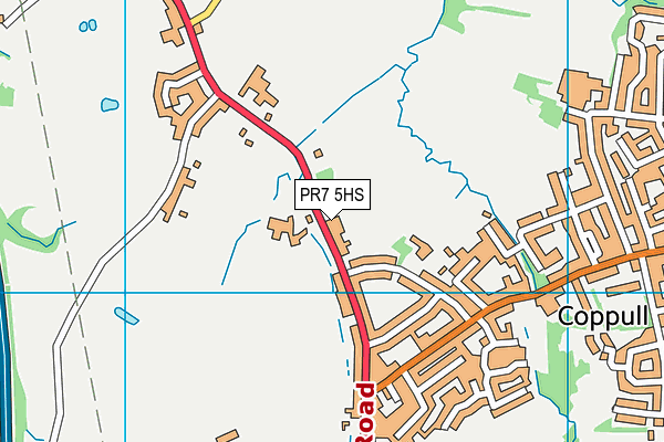 PR7 5HS map - OS VectorMap District (Ordnance Survey)