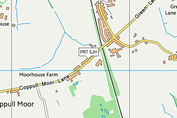 PR7 5JH map - OS VectorMap District (Ordnance Survey)