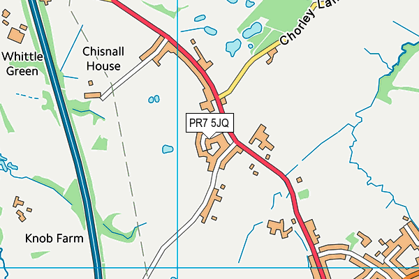 PR7 5JQ map - OS VectorMap District (Ordnance Survey)