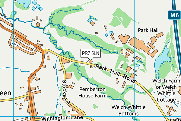 PR7 5LN map - OS VectorMap District (Ordnance Survey)