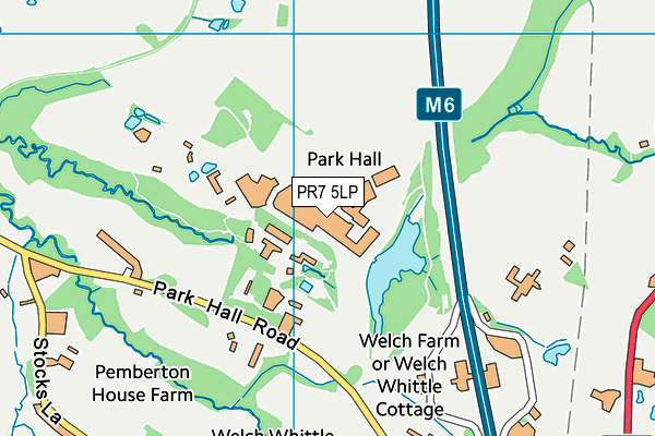 PR7 5LP map - OS VectorMap District (Ordnance Survey)
