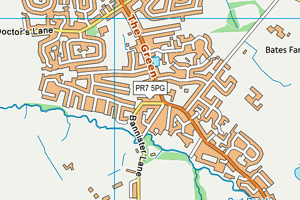 PR7 5PG map - OS VectorMap District (Ordnance Survey)