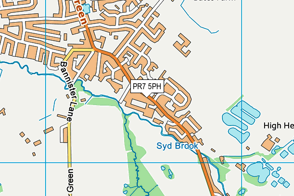 PR7 5PH map - OS VectorMap District (Ordnance Survey)
