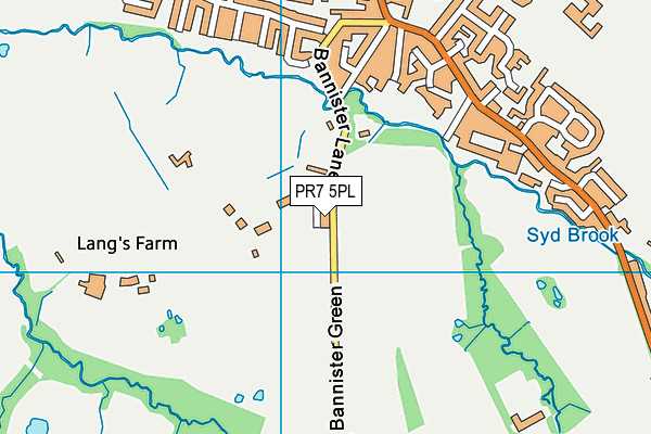 PR7 5PL map - OS VectorMap District (Ordnance Survey)