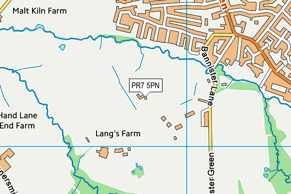 PR7 5PN map - OS VectorMap District (Ordnance Survey)