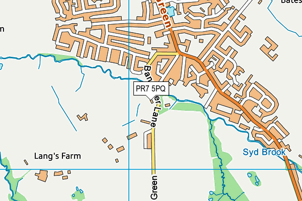 PR7 5PQ map - OS VectorMap District (Ordnance Survey)