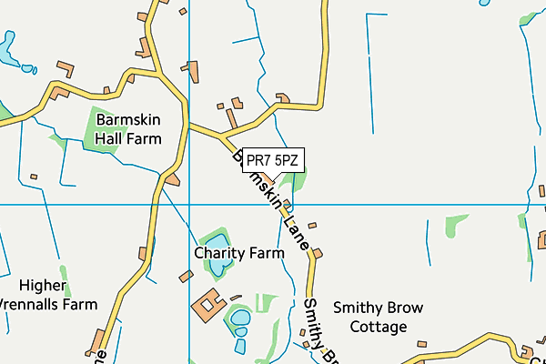 PR7 5PZ map - OS VectorMap District (Ordnance Survey)