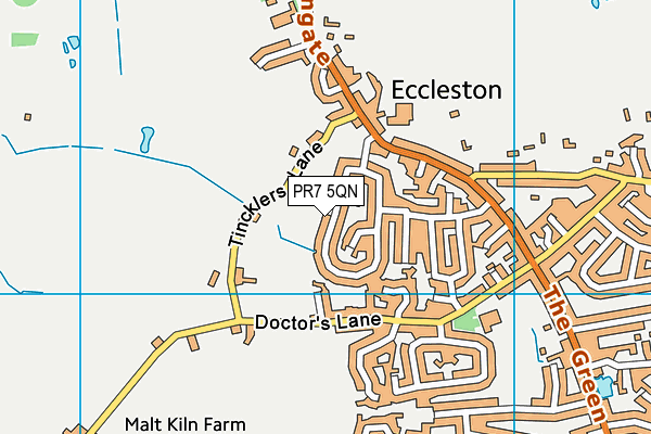 PR7 5QN map - OS VectorMap District (Ordnance Survey)